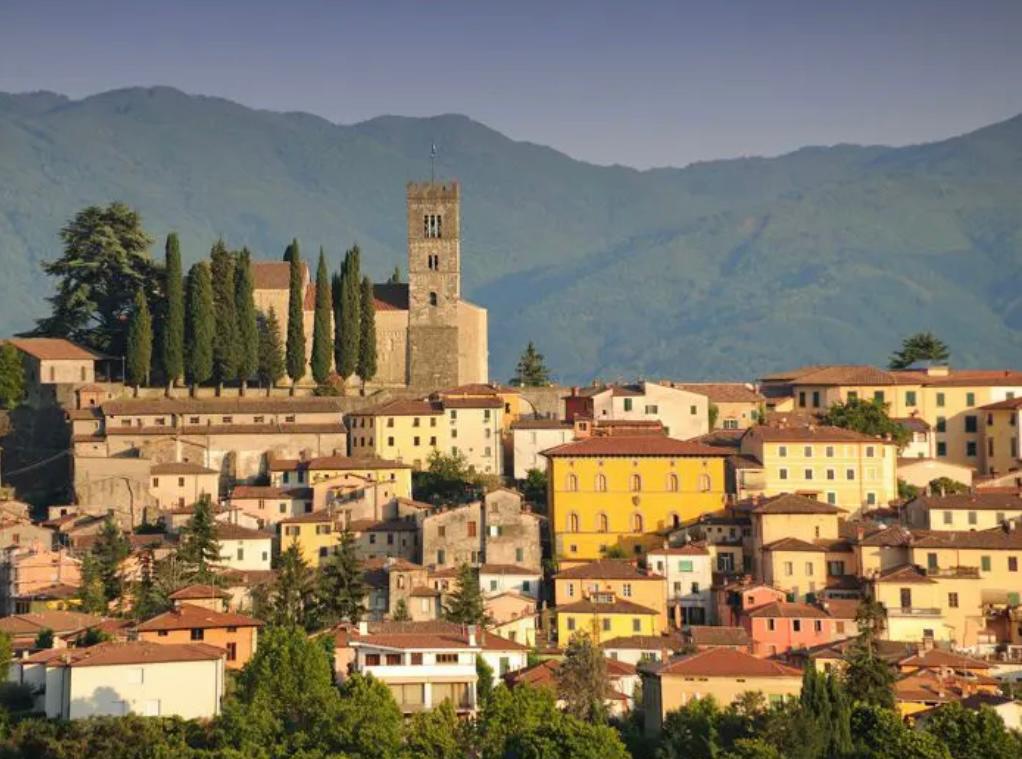 Barga dall'alto